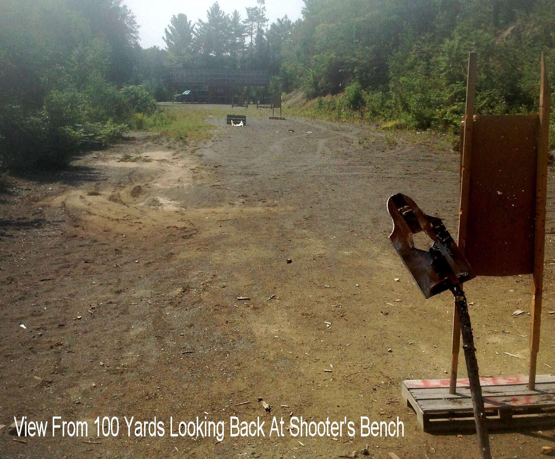 100 Yard Range from 100 Yard Mark Looking Back at Shooter's Bench